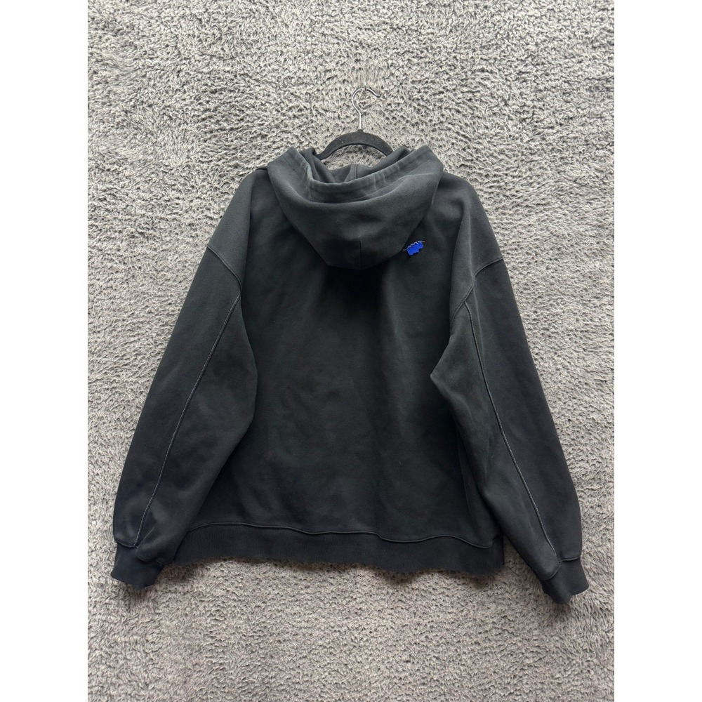Ader Error FW2021 Embroidered Drawstring Pullover Hoodie Black Mens Size A2 - Picture 2 of 16
